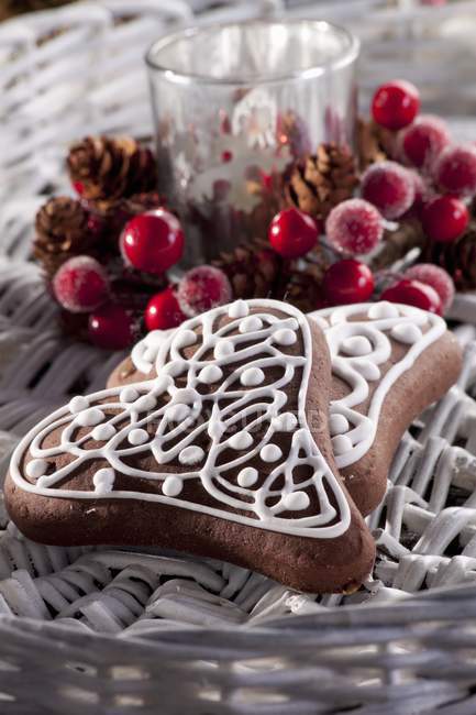 Biscotti di pan di zenzero di Natale — Foto stock