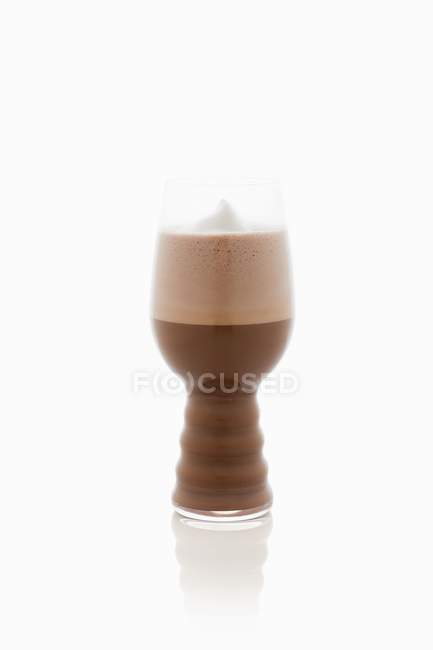 Italian coffee topped with meringue — Stock Photo