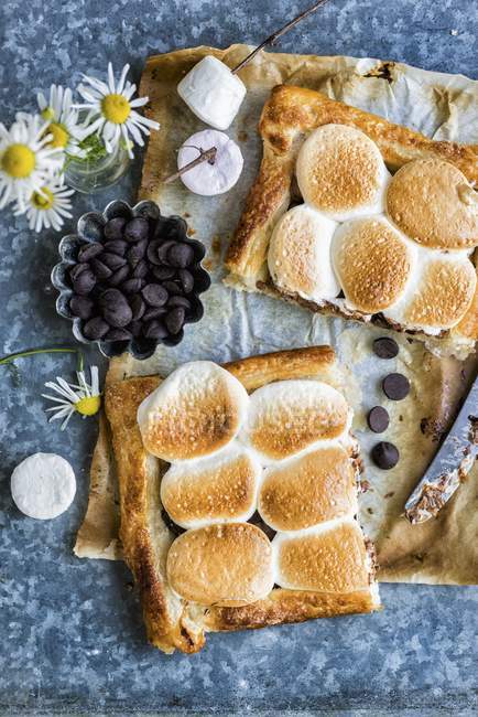 Puff pastry tart — Stock Photo