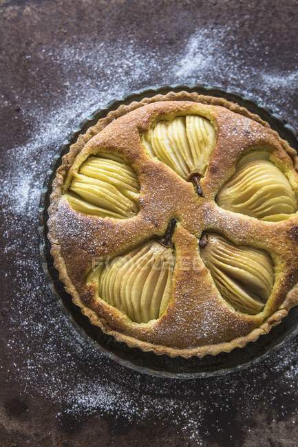Homemade pear tart — Stock Photo