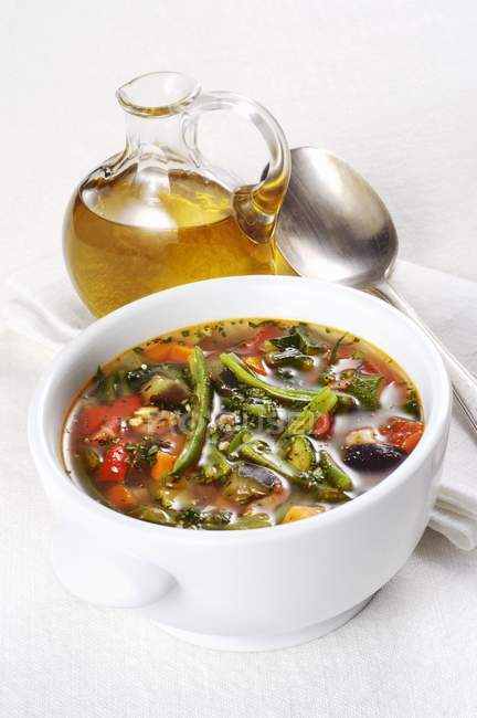 Sopa de minestrona napolitana — Fotografia de Stock