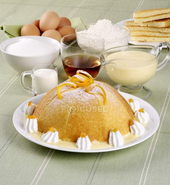 Бисквитный торт Паппы Мантованы — стоковое фото
