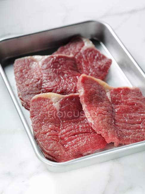 Fritto veloce bistecca — Foto stock