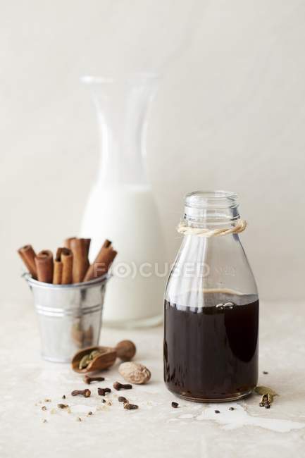 Spiced masala syrup — Stock Photo