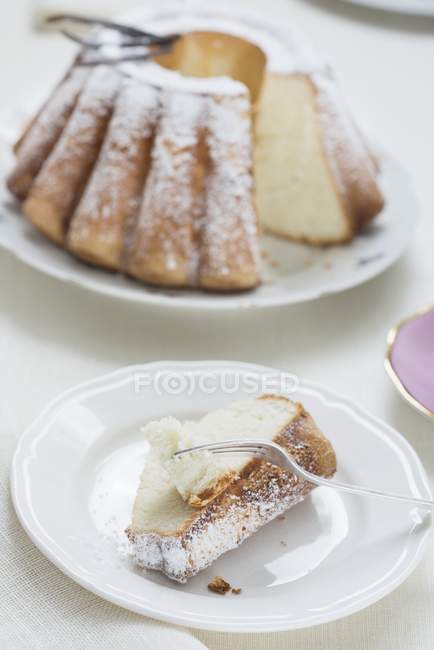 Bundt gâteau à la vanille — Photo de stock