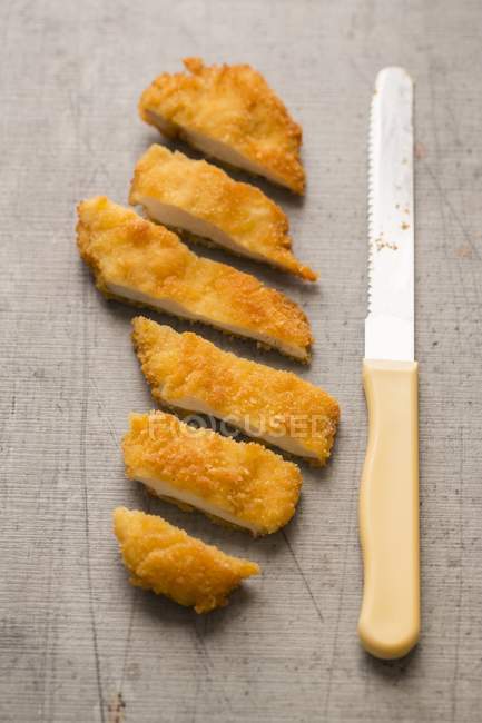 Gluten-free chicken escalope — Stock Photo
