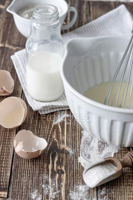 Ingredients for pancakes — Stock Photo
