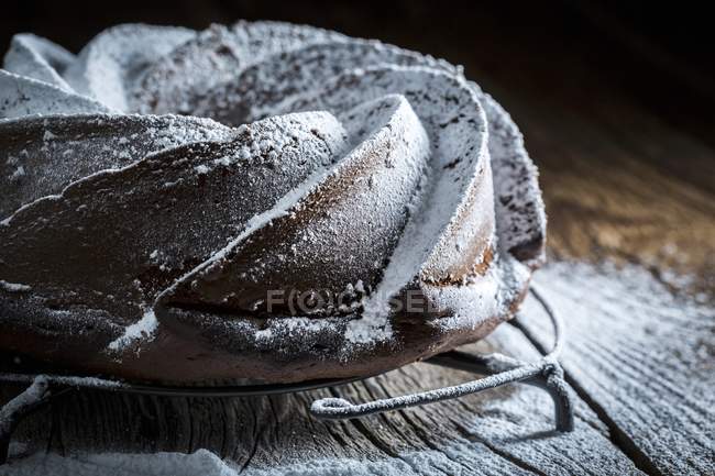 Gâteau au chocolat noir — Photo de stock
