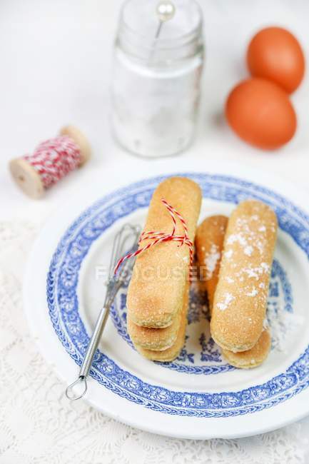 Handgemachte savoiardi-Kekse — Stockfoto