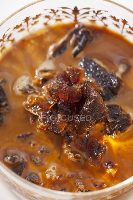 Iced coffee in bowl — Stock Photo