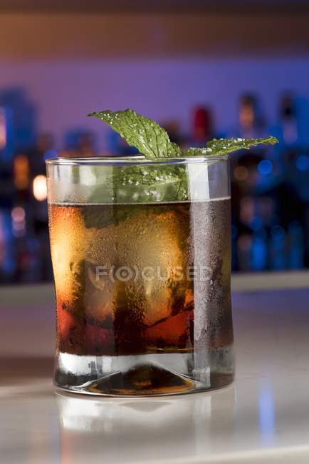 Aged rum cocktail — Stock Photo