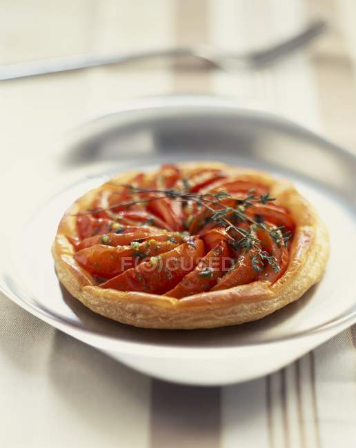Tomaten-Thymian-Törtchen — Stockfoto