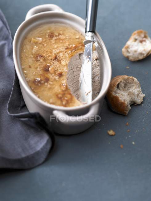 Chicken liver and gingerbread — Stock Photo