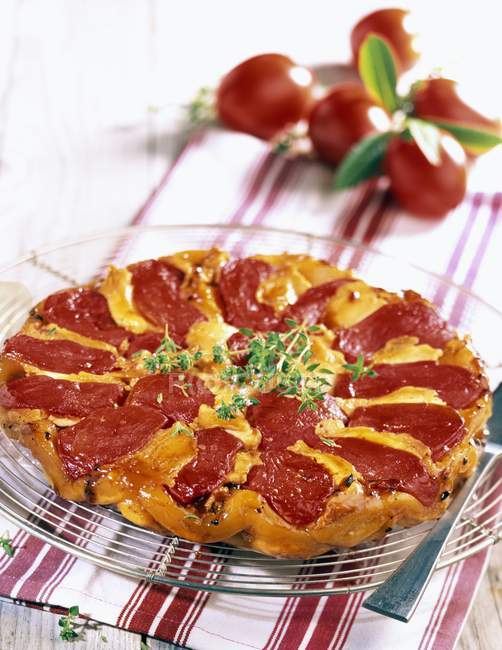 Tomate et fromage de chèvre — Photo de stock