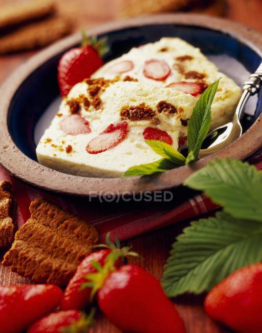 Mascarpone cream dessert — Stock Photo