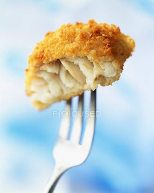 Crunchy breaded cod — Stock Photo