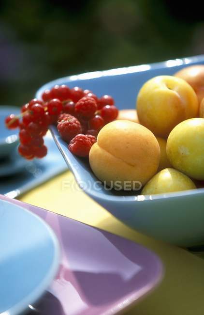 Fruits et baies d'été frais — Photo de stock
