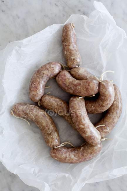Spicy Christmas sausages — Stock Photo