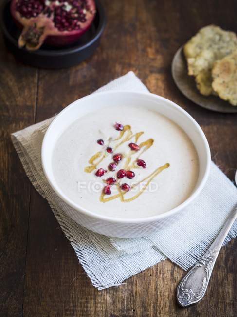 Cream couliflour soup — Stock Photo
