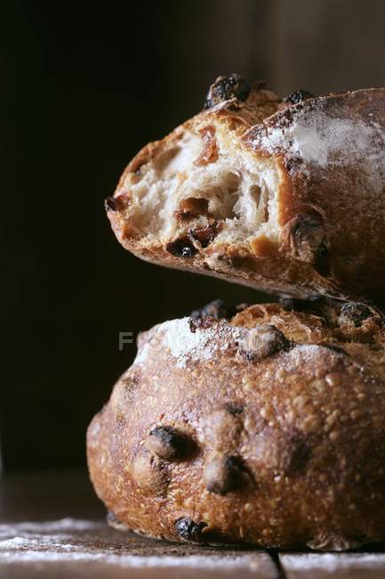 Оливковый хлеб сложенный — стоковое фото