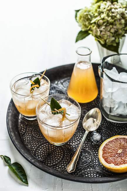 Cocktail de limão Kaffir — Fotografia de Stock