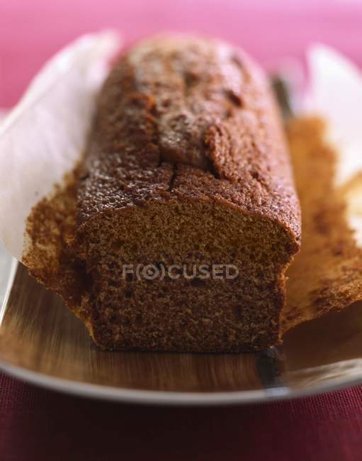 Fresh gingerbread on plate — Stock Photo
