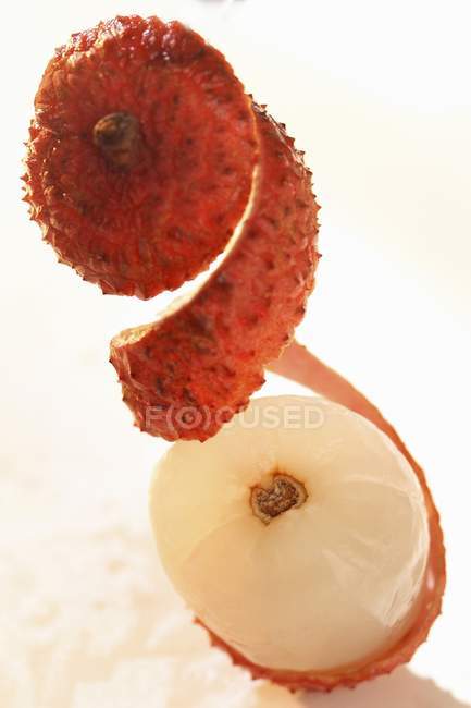Frutas exóticas litchi - foto de stock