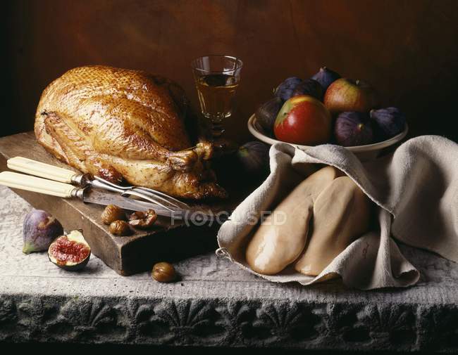 Turkey on wooden desk — Stock Photo