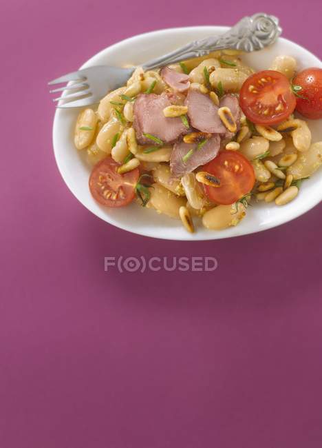 Salada de feijão Paimpol — Fotografia de Stock