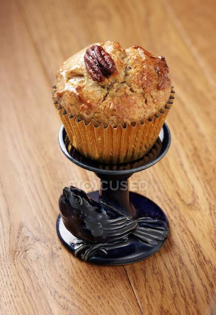 Muffin aux pacanes et sirop d'érable — Photo de stock