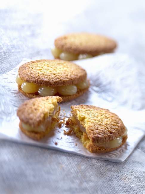 Galletas de Shortbread con limón - foto de stock
