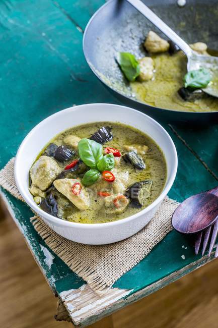 Thai green curry — Stock Photo
