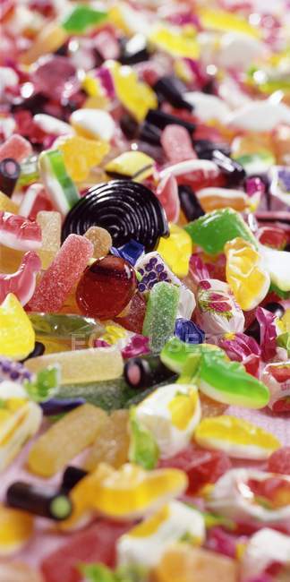 Selezione di dolci colorati — Foto stock