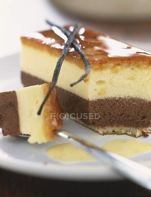 Dessert à la crème bavarois — Photo de stock