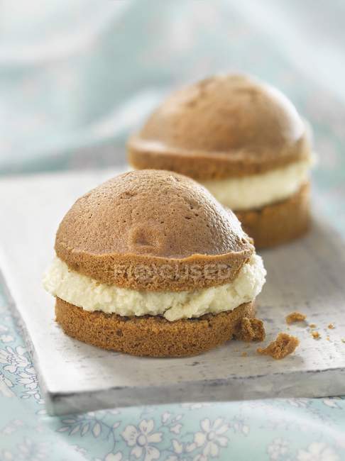 Chocolate cookie Whoopies — Stock Photo