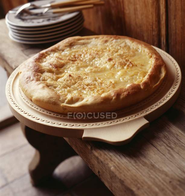 Crostata di crema e formaggio — Foto stock