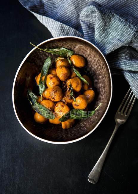 Sweet potato gnocchi — Stock Photo