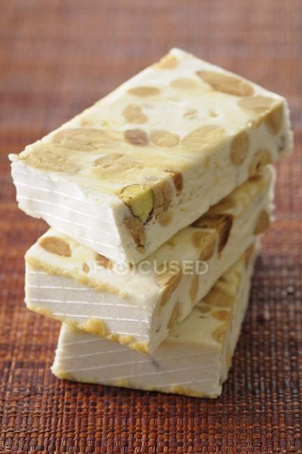 Different flavored nougat — Stock Photo