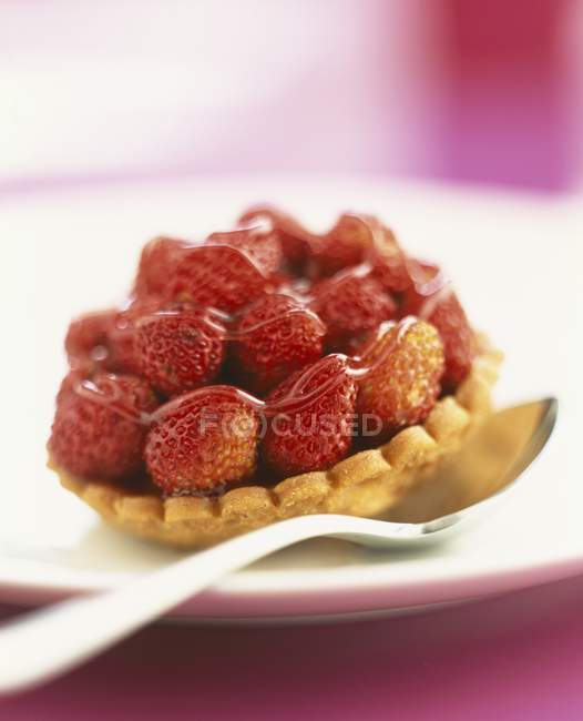 Tartaleta de fresa silvestre - foto de stock