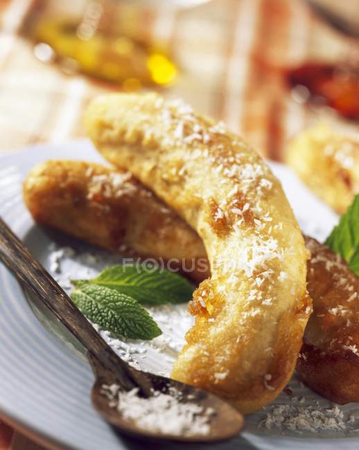 Bananas fritas de estilo crioulo — Fotografia de Stock