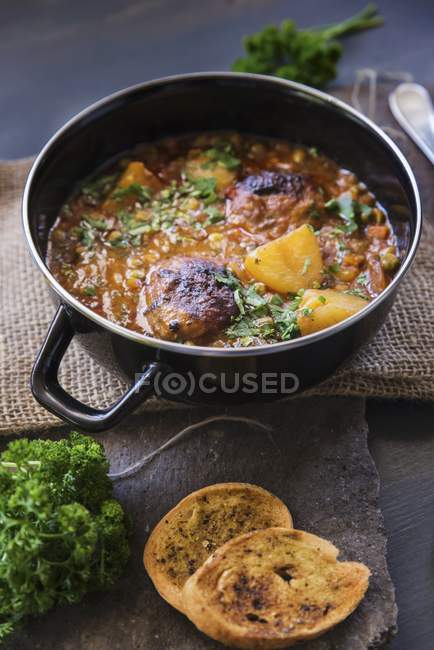 Potato and meat stew — Stock Photo