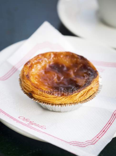 Traditional Portuguese tart pastry — Stock Photo
