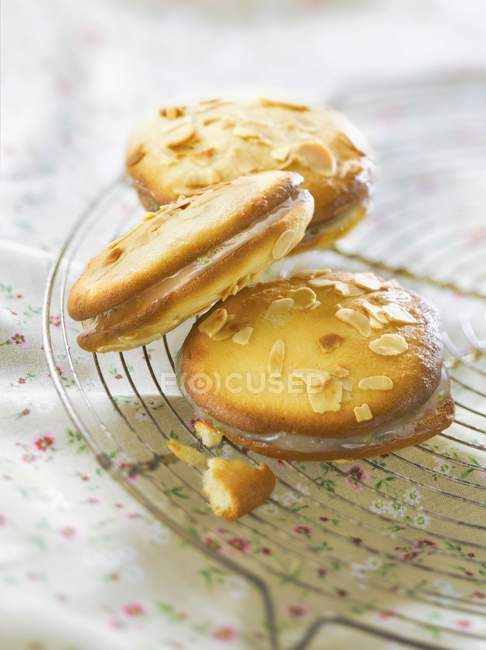 Biscotto alle mandorle Whoopies — Foto stock