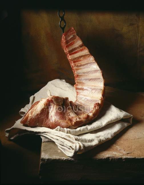 Morceau de porc cru — Photo de stock