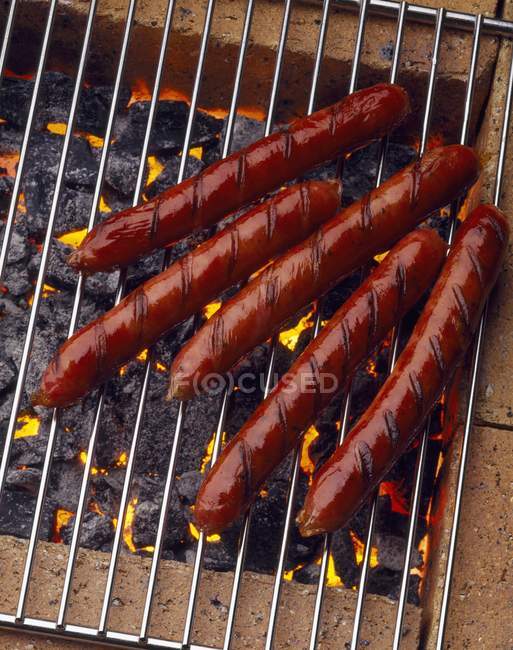 Grilled Merguez sausages — Stock Photo