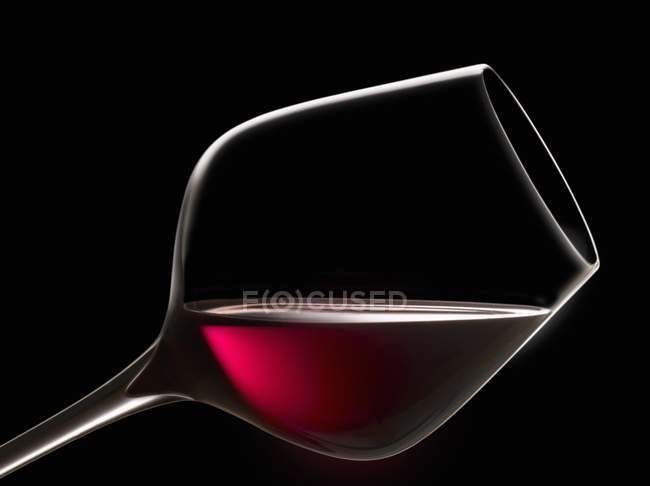 Glas Rotwein — Stockfoto