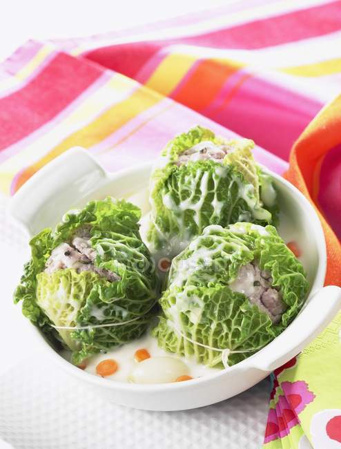 Stuffed cabbage on plate — Stock Photo