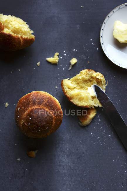 Brioche au beurre — Photo de stock