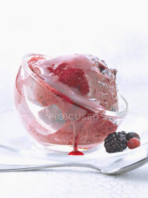 Sorvete de fruta antioxidante de verão — Fotografia de Stock