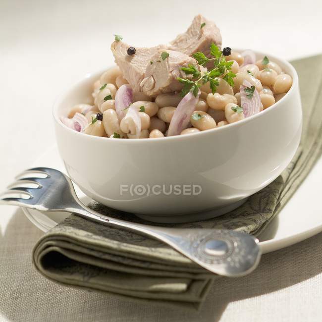 White bean salad — Stock Photo